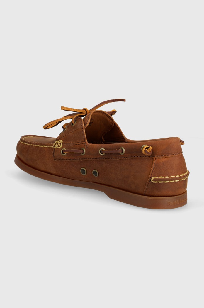 Obuwie Polo Ralph Lauren mokasyny nubukowe Merton Boat 803932219002.200 brązowy
