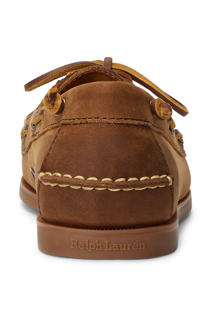 Polo Ralph Lauren mokasyny nubukowe Merton Boat brązowy 803932219002.200