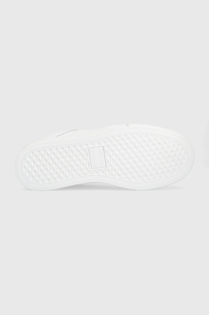 Tommy Jeans sneakersy skórzane TJM VULCANIZED FOXING FLAG EM0EM01313 biały