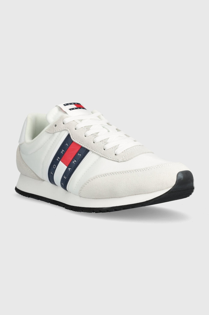 Sneakers boty Tommy Jeans TJM RUNNER CASUAL ESS EM0EM01351 bílá SS25