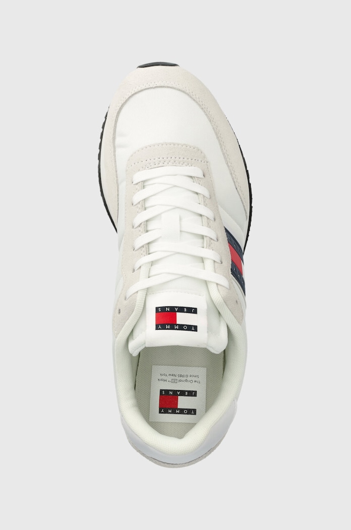 Sneakers boty Tommy Jeans TJM RUNNER CASUAL ESS bílá EM0EM01351