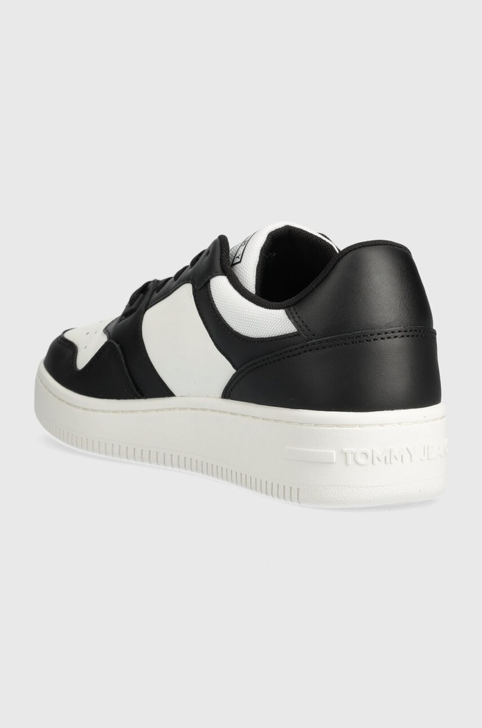 Obuwie Tommy Jeans sneakersy skórzane TJM RETRO BASKET ESS EM0EM01395 czarny