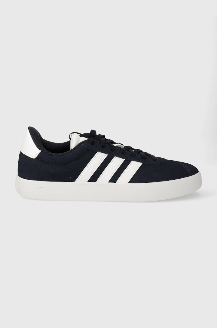 Semišové sneakers boty adidas COURT přírodní kůže námořnická modř ID6275