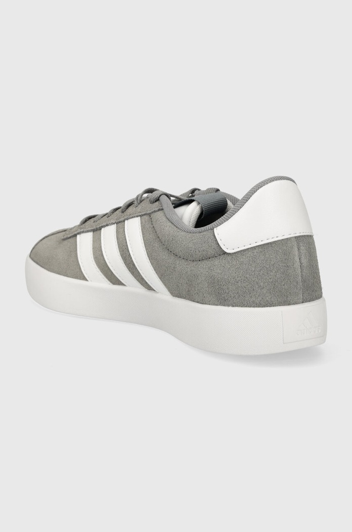 Obuwie adidas sneakersy skórzane Vl Court ID6276 szary