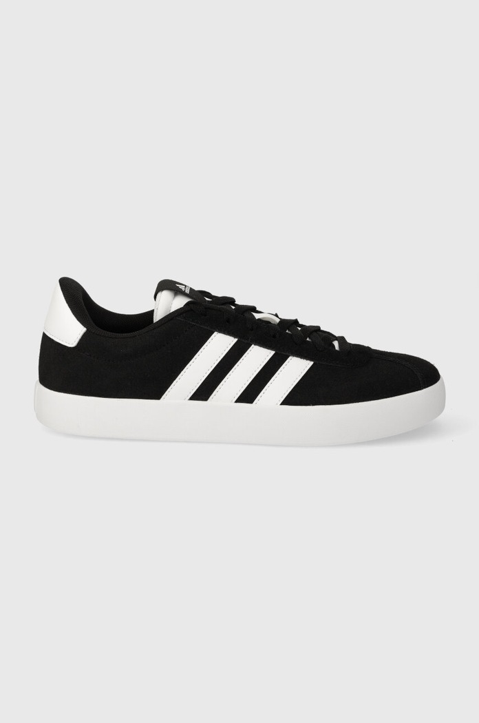 adidas velúr sportcipő COURT velúr bőr fekete ID6278