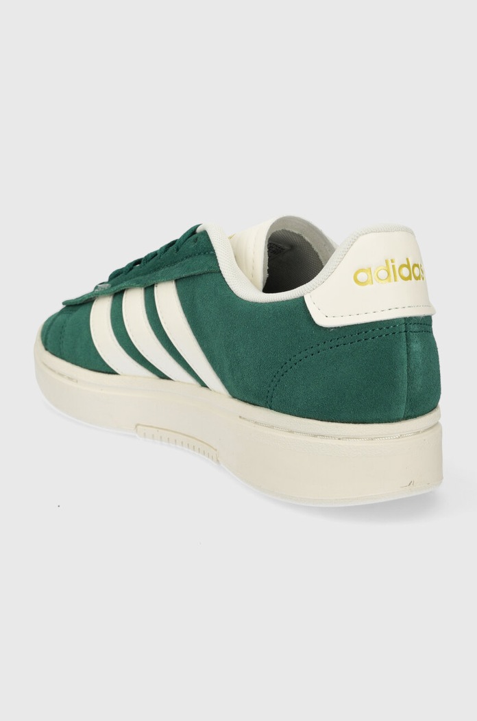 Obutev Superge iz semiša adidas GRAND COURT IE1451 zelena