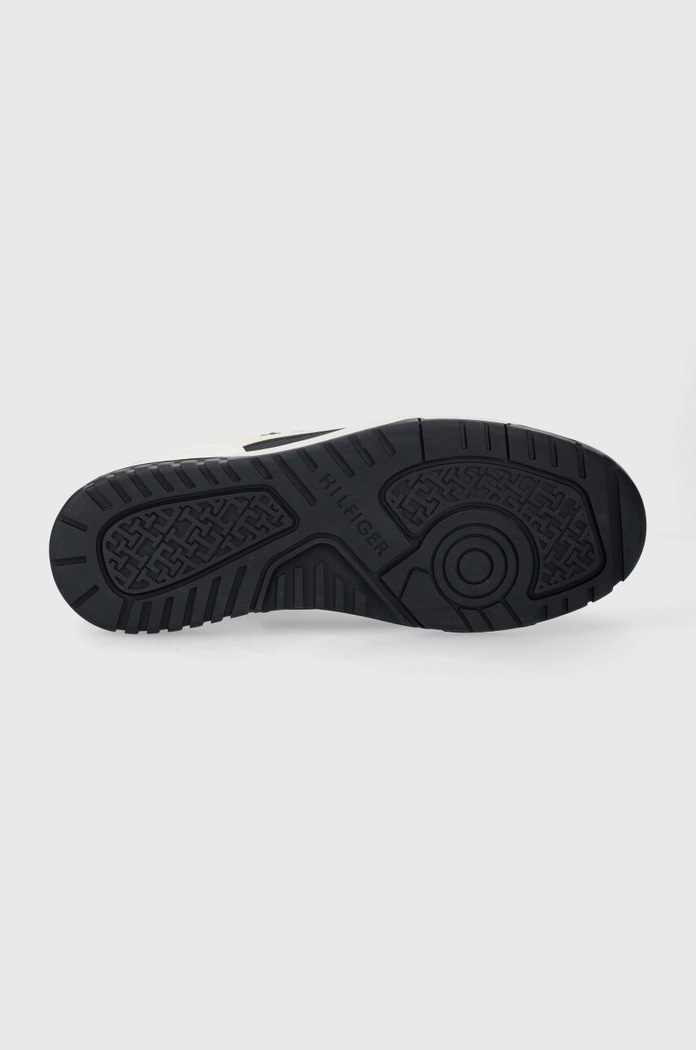 Tommy Hilfiger sneakersy skórzane TH BASKET STREET SUEDE MIX FM0FM04873 granatowy