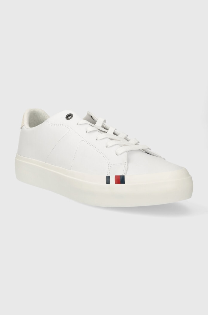 Tommy Hilfiger bőr sportcipő THICK VULC LOW PREMIUM LTH FM0FM04881 fehér SS24