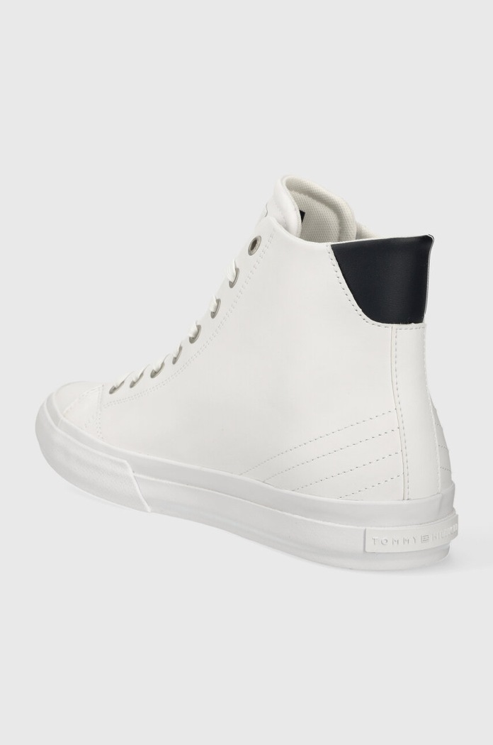 Cipők Tommy Hilfiger bőr sneaker TH HI VULC STREET LTH ESS FM0FM04897 fehér