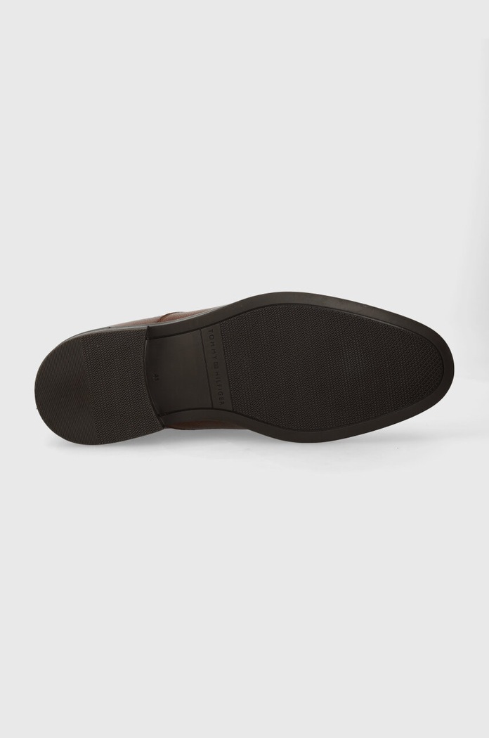 Tommy Hilfiger półbuty skórzane CORE RWB HILFIGER T LTH SHOE FM0FM04901 brązowy