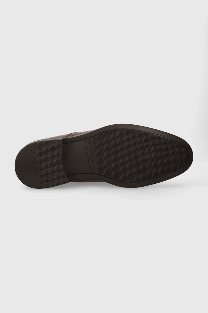 Tommy Hilfiger półbuty skórzane CORE RWB HILFIGER T LTH SHOE FM0FM04901 brązowy