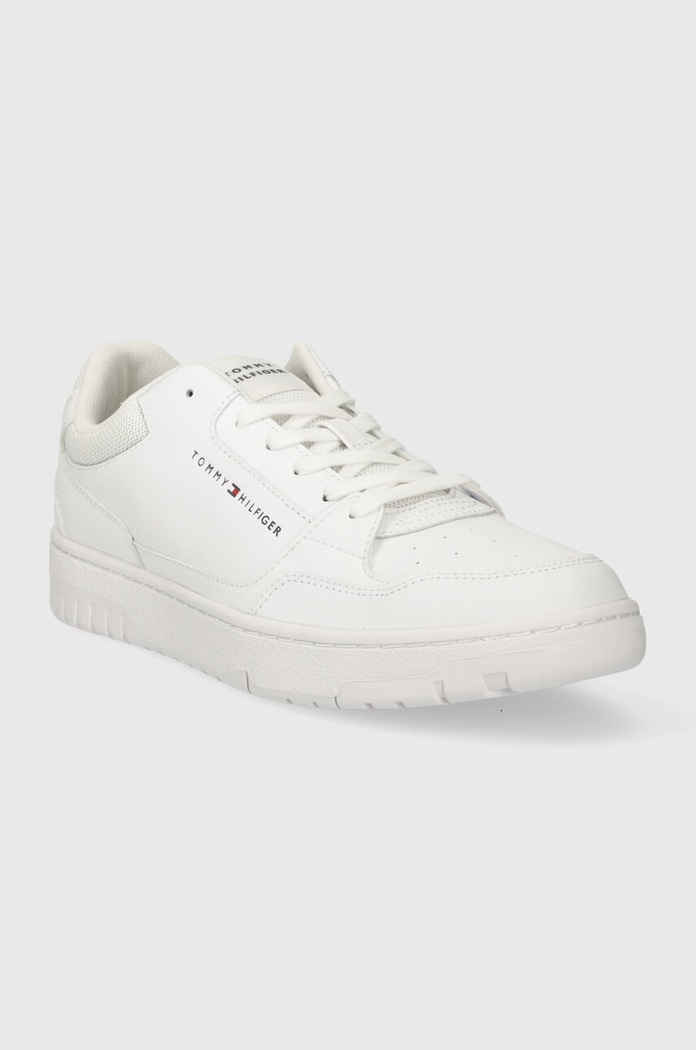Tenisky Tommy Hilfiger TH BASKET CORE LEATHER ESS FM0FM05040 bílá NC24