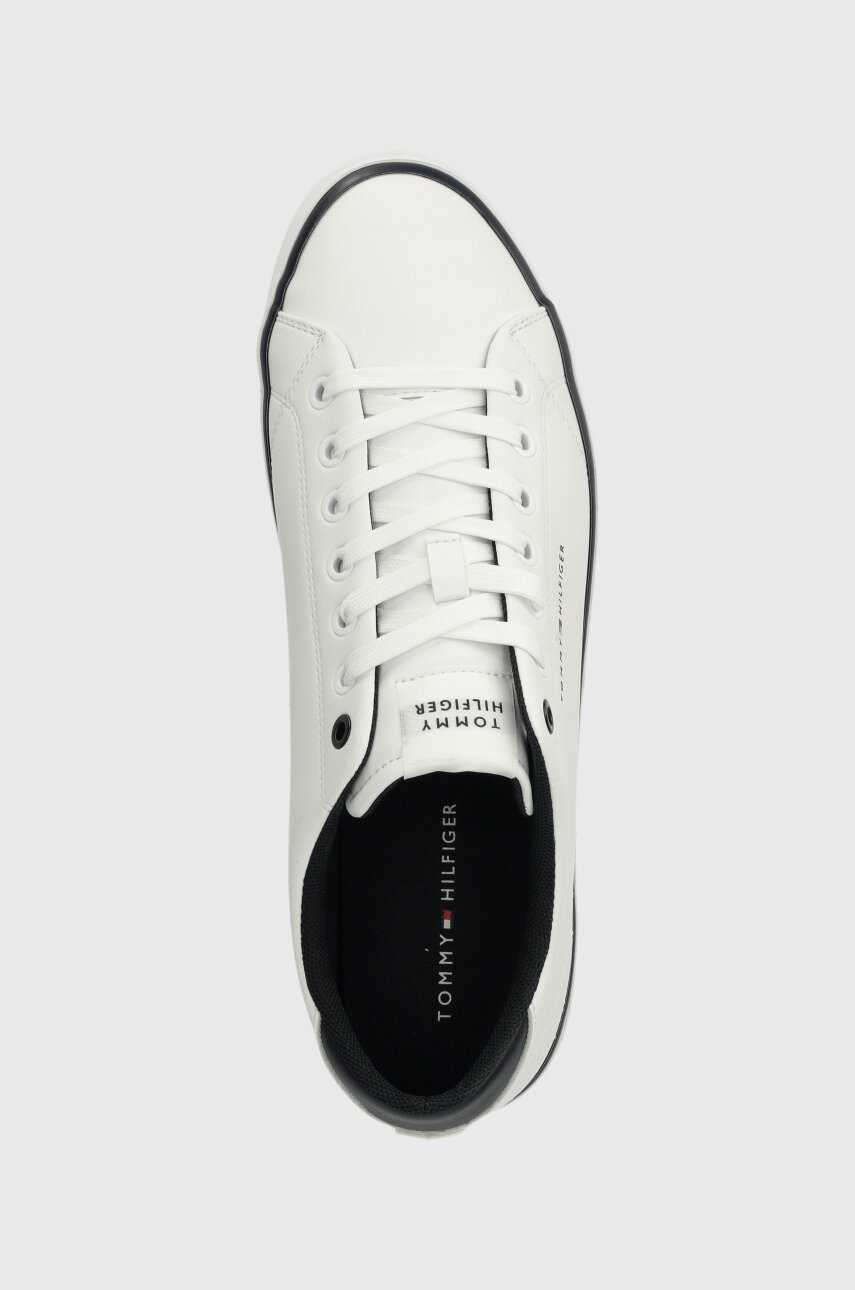 Kožne tenisice Tommy Hilfiger TH HI VULC CORE LOW LEATHER ESS bijela FM0FM05041