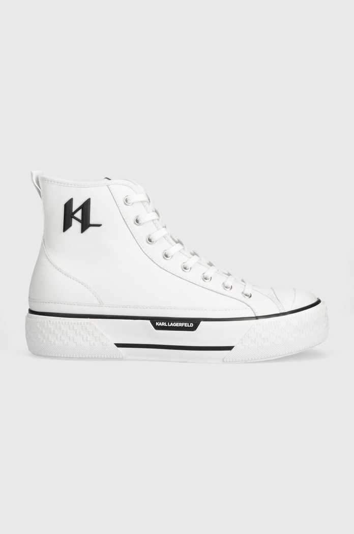 Karl Lagerfeld trampki skórzane KAMPUS MAX KL wysoka biały KL50450.011