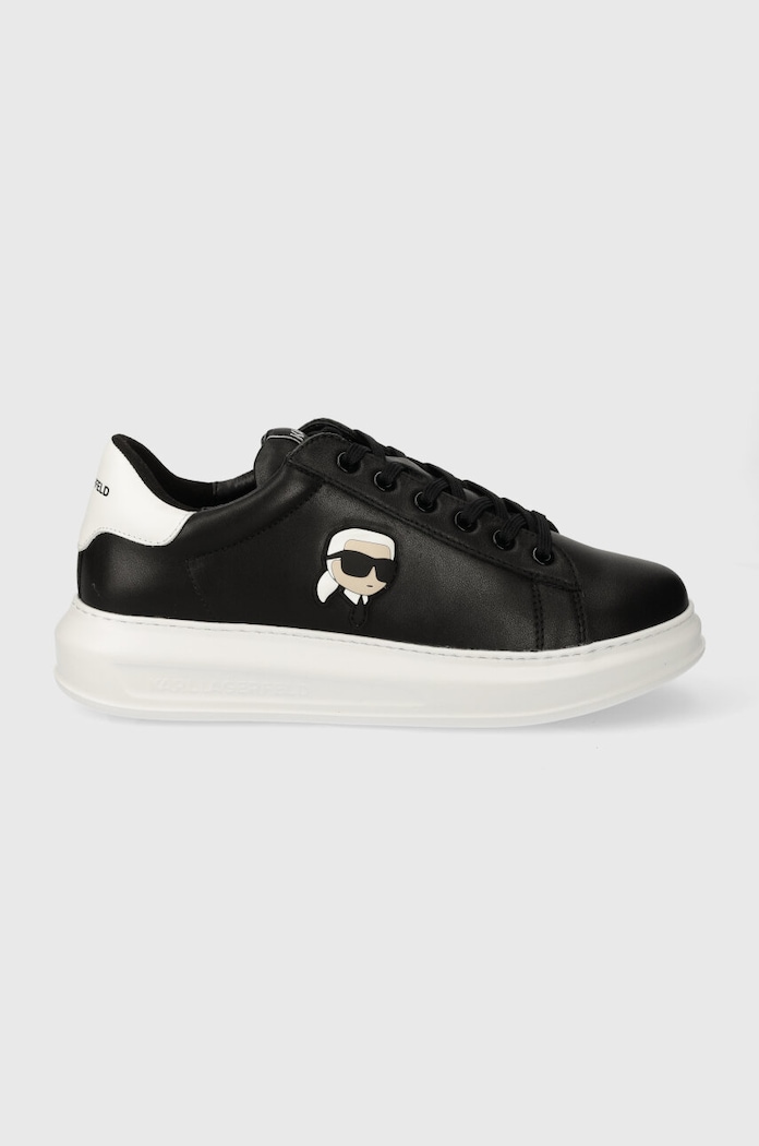 Kožené tenisky Karl Lagerfeld KAPRI MENS Planet friendly černá KL52530N.000