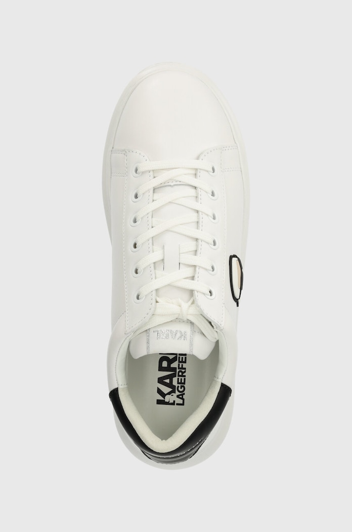 Usnjene superge Karl Lagerfeld KAPRI MENS bela KL52530N.011