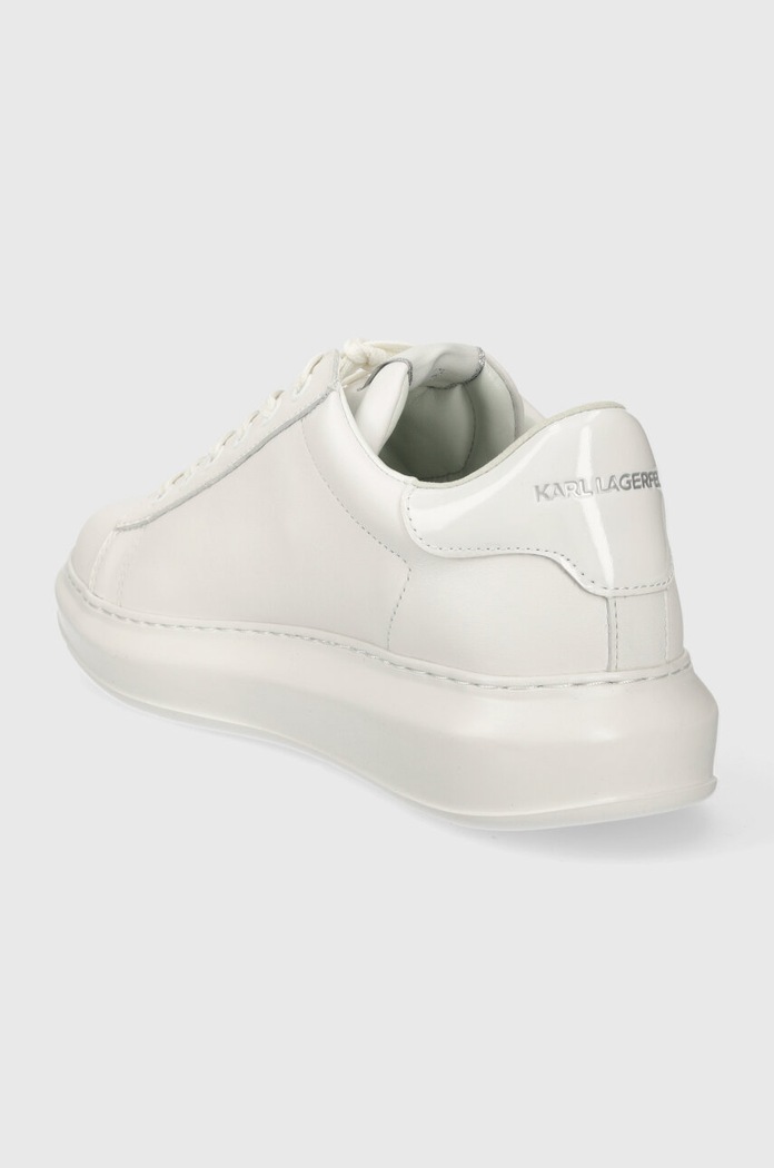 Boty Kožené sneakers boty Karl Lagerfeld KAPRI MENS KL52530N.01W bílá
