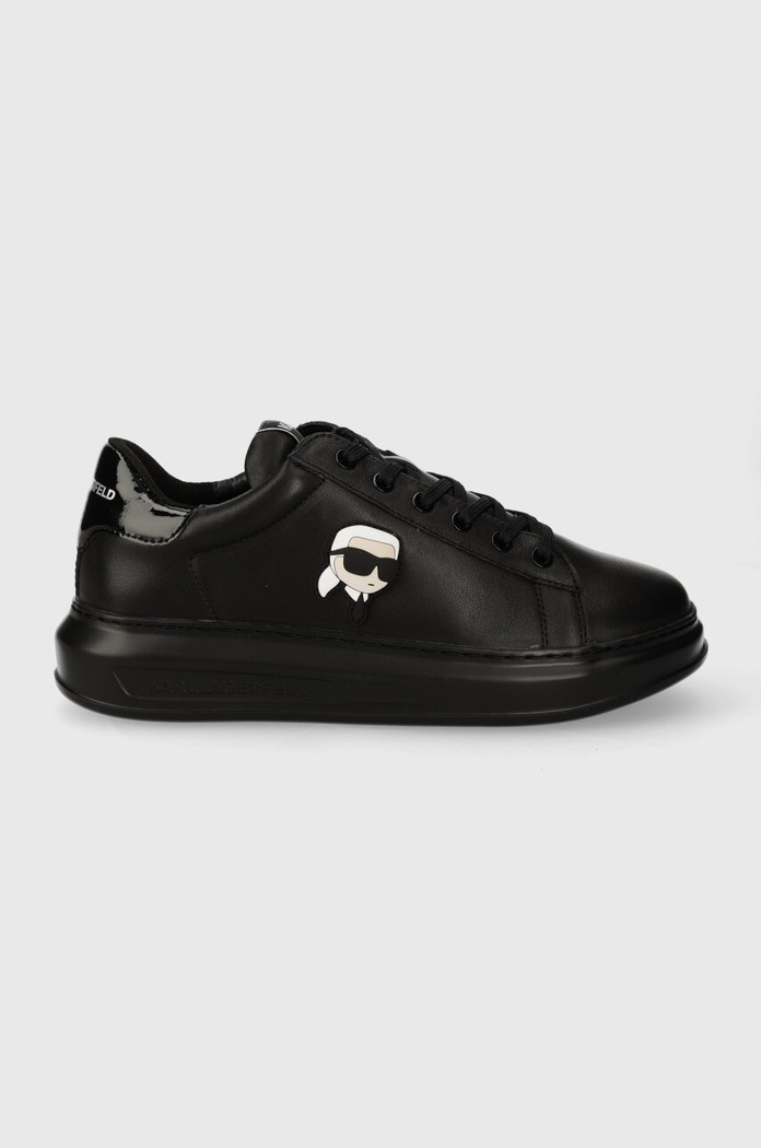 Kožené tenisky Karl Lagerfeld KAPRI MENS Planet friendly černá KL52530N.00X