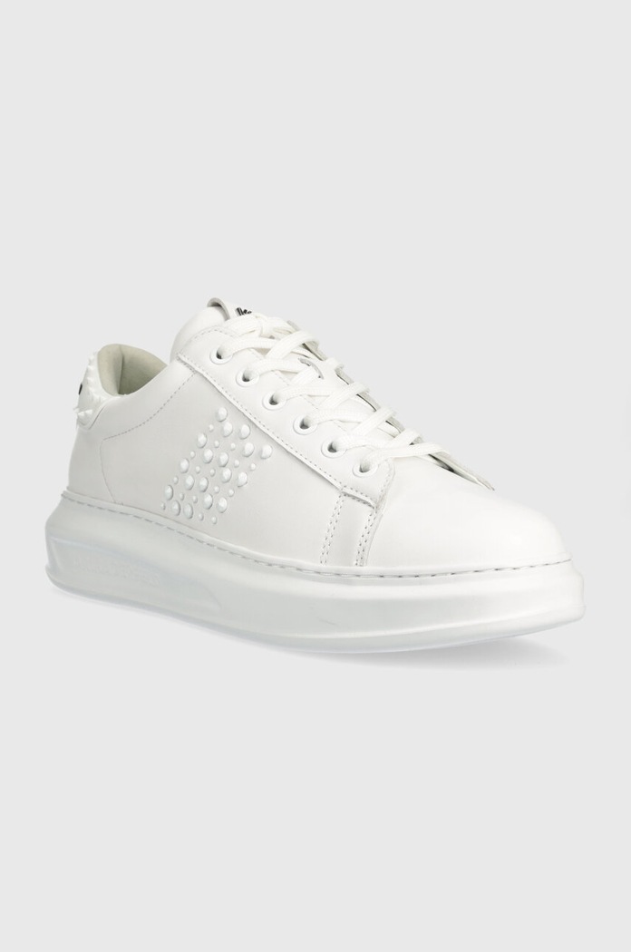 Karl Lagerfeld sneakersy skórzane KAPRI MENS KL52574.01W biały SS24