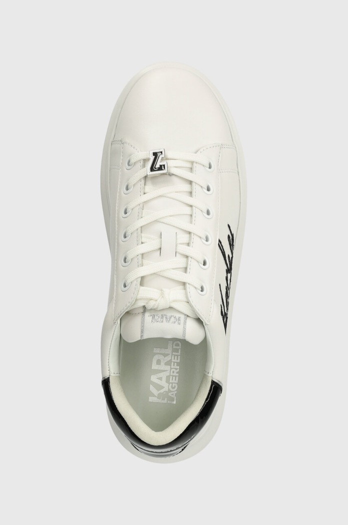 Kožené tenisky Karl Lagerfeld KAPRI MENS bílá KL52510S.011