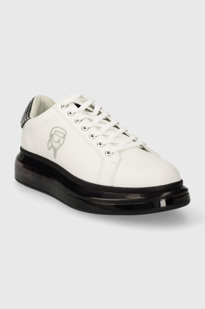 Δερμάτινα sneakers Karl Lagerfeld KAPRI KUSHION KL52631N.010 λευκό SS24
