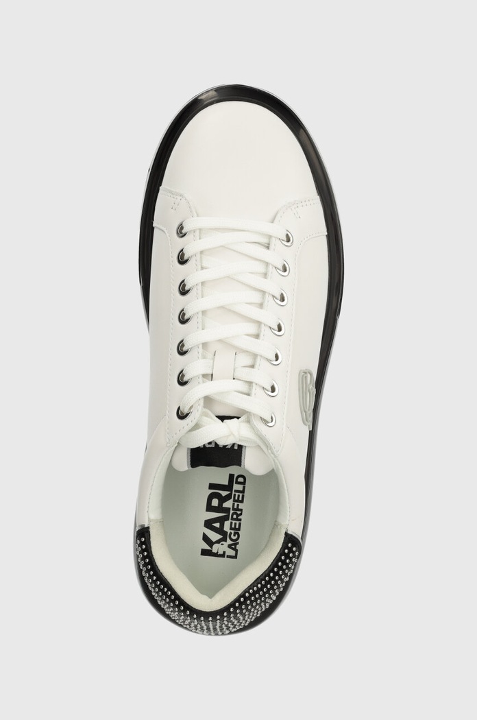 Δερμάτινα sneakers Karl Lagerfeld KAPRI KUSHION λευκό KL52631N.010