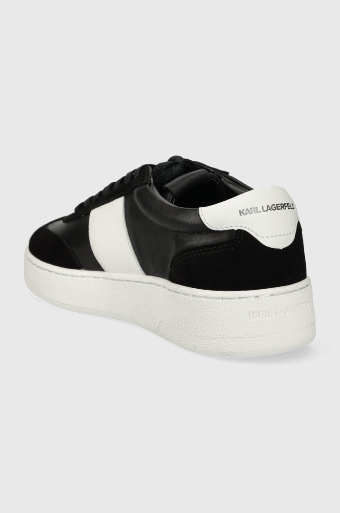 Cipők Karl Lagerfeld bőr sportcipő KOURT III KL51524.00W fekete
