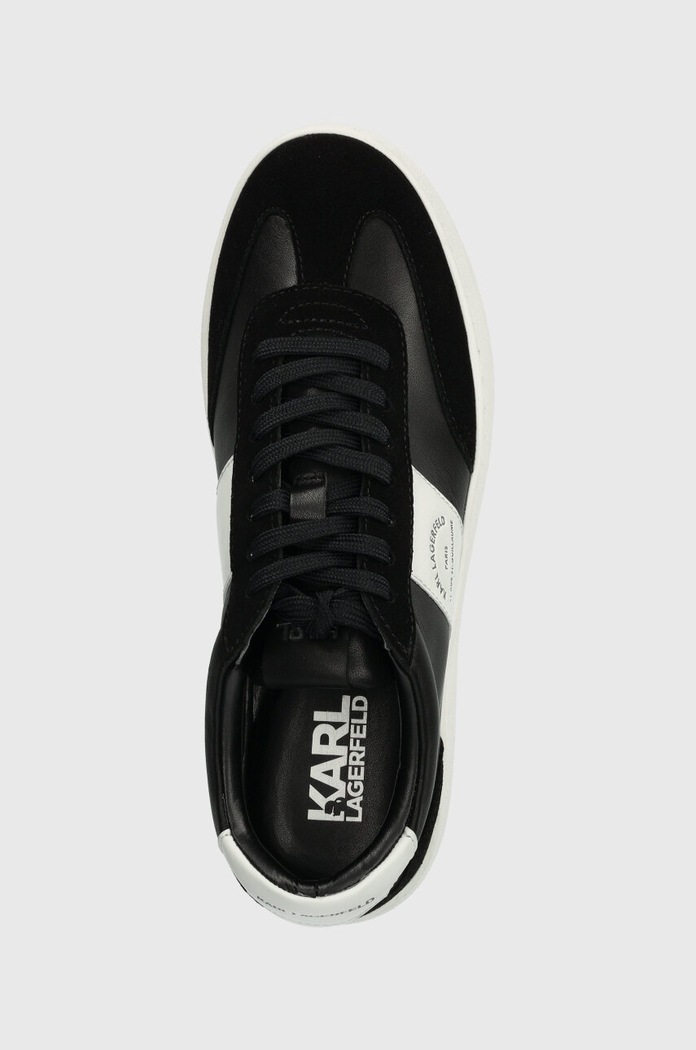 Karl Lagerfeld bőr sportcipő KOURT III fekete KL51524.00W