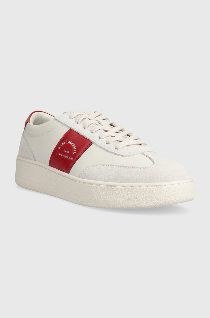 Karl Lagerfeld sneakersy skórzane KOURT III KL51524.01D biały SS24