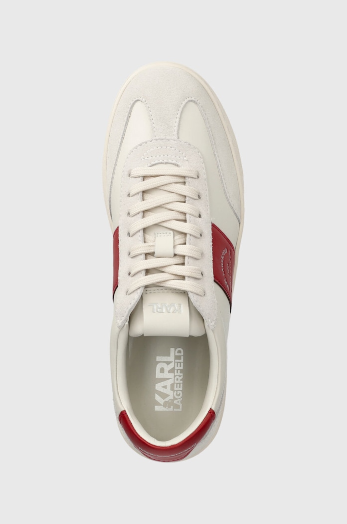 Karl Lagerfeld sneakersy skórzane KOURT III biały KL51524.01D