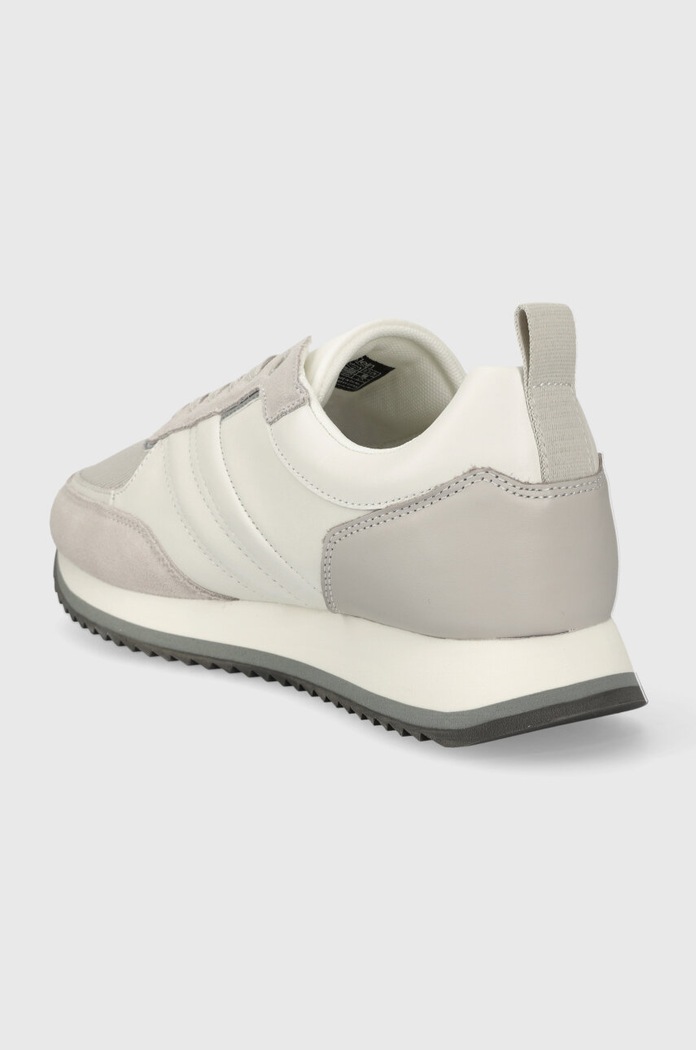 Cipők Calvin Klein bőr sportcipő LOW TOP LACE UP MIX HM0HM01280 szürke