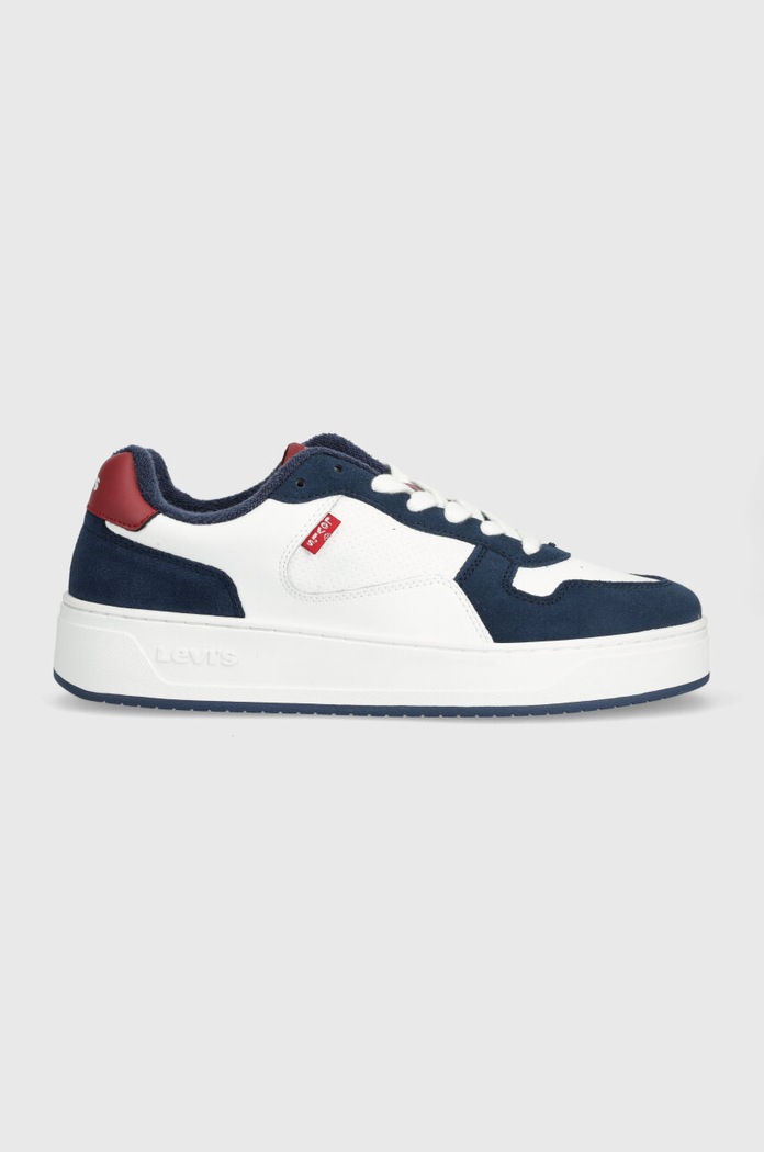 Levi's sneakers GLIDE piele întoarsă alb 235200.151.