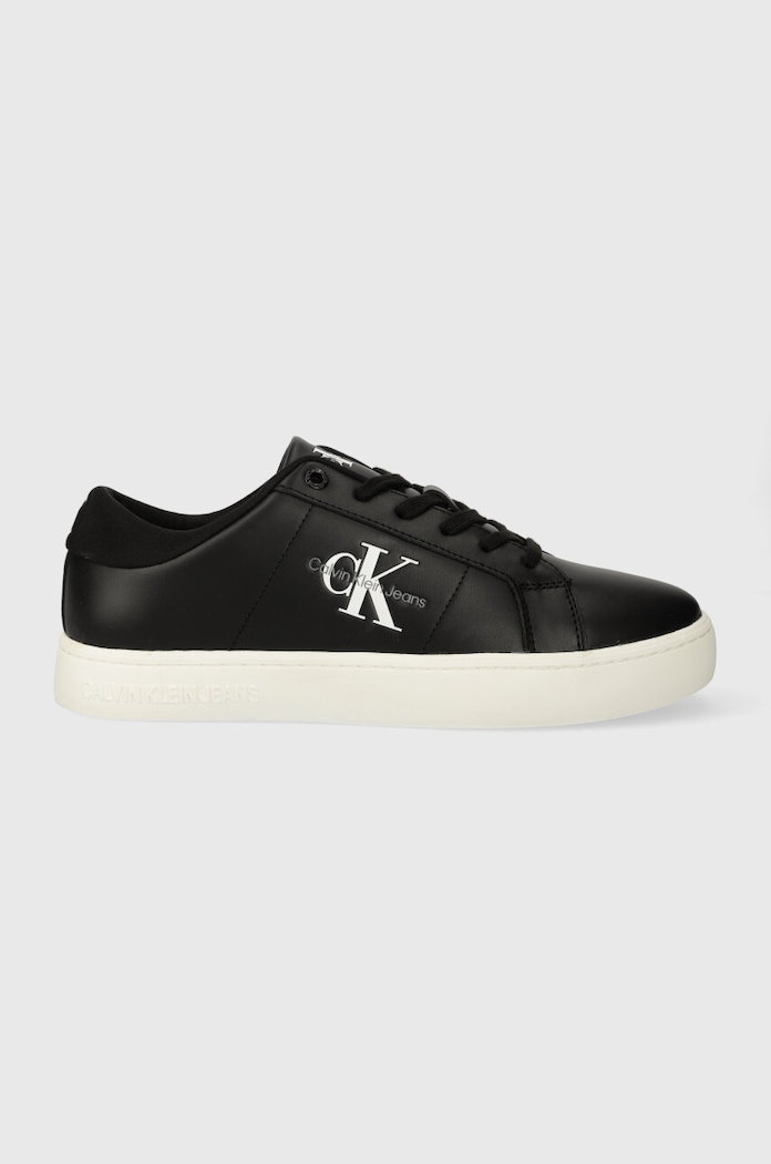 Kožené sneakers boty Calvin Klein Jeans CLASSIC CUPSOLE LOW ML LTH Planet friendly černá YM0YM00864