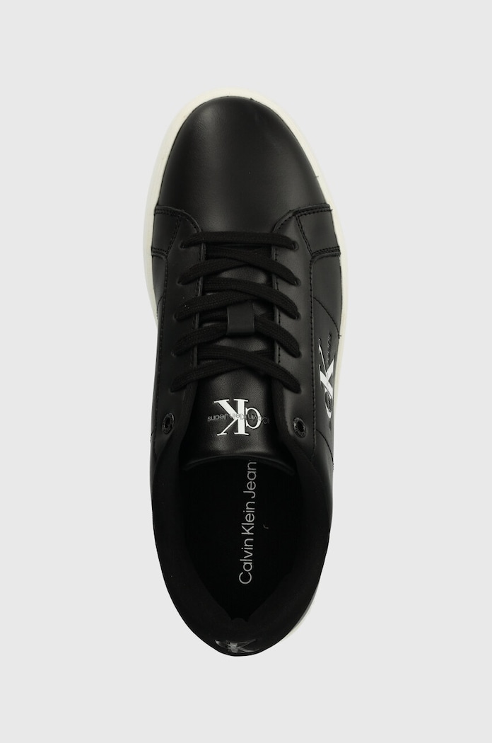 Kožené sneakers boty Calvin Klein Jeans CLASSIC CUPSOLE LOW ML LTH černá YM0YM00864