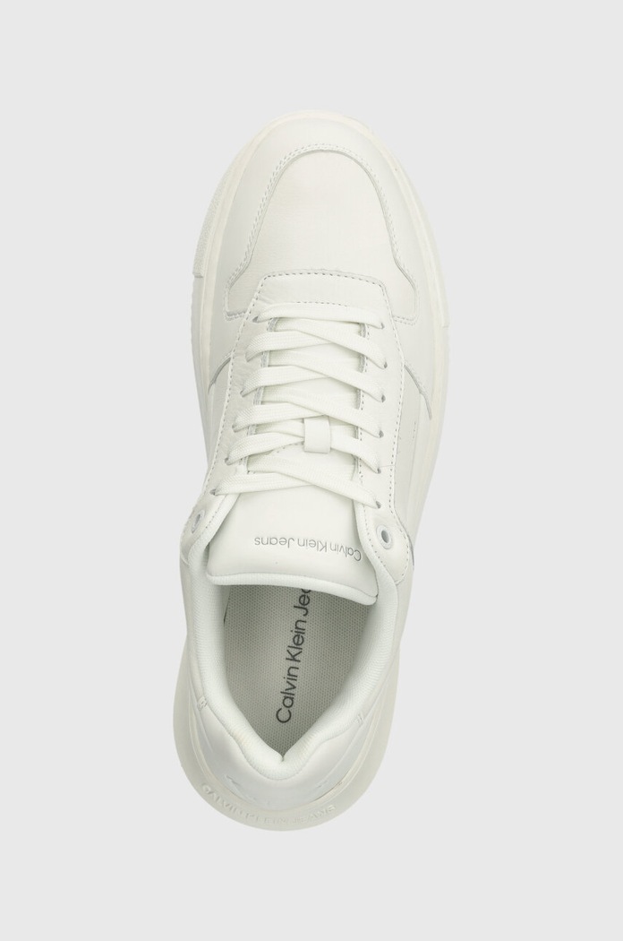 Tenisky Calvin Klein Jeans CHUNKY CUPSOLE LOW LTH IN SAT bílá YM0YM00873