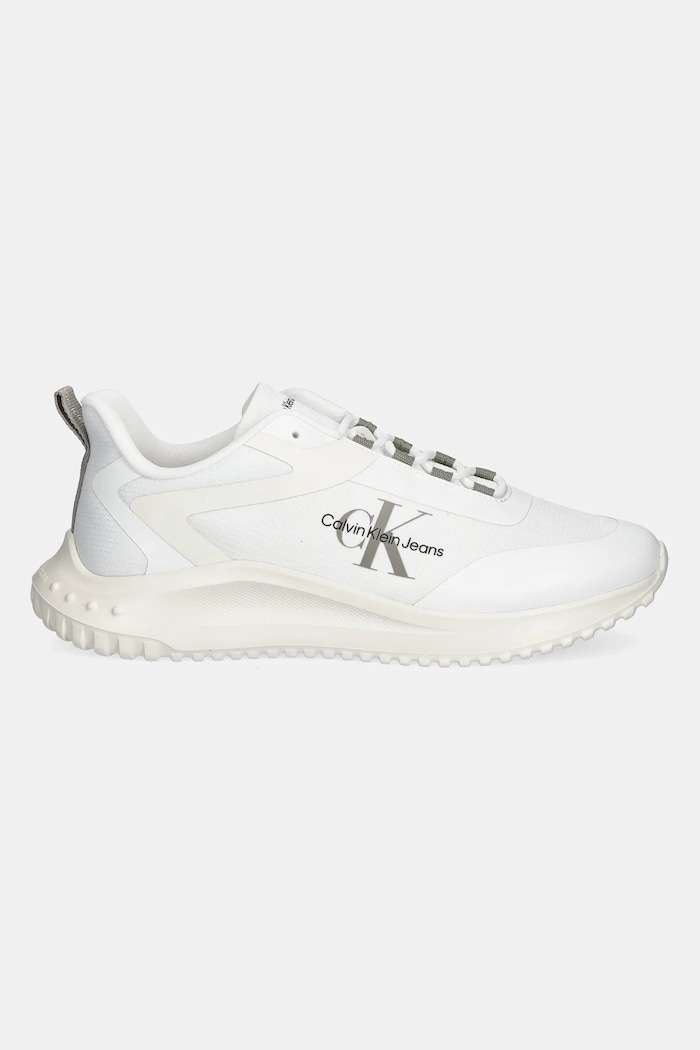 Sneakers boty Calvin Klein Jeans EVA RUNNER LOW LACE ML MIX YM0YM00968 bílá NC24