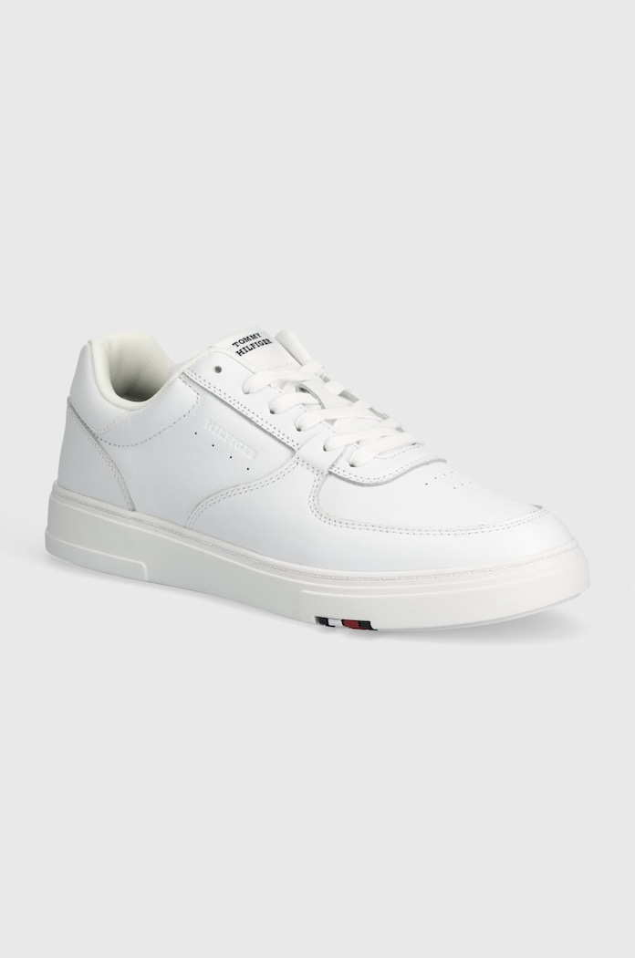 Tommy Hilfiger sneakersy skórzane MODERN CUP CORPORATE LTH niska biały FM0FM04941