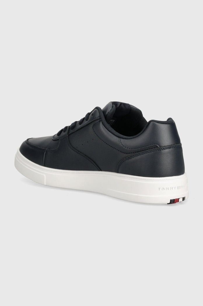 Obuv Kožené tenisky Tommy Hilfiger MODERN CUP CORPORATE LTH FM0FM04941 tmavomodrá
