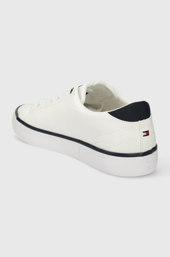 Обувки Ниски кецове Tommy Hilfiger TH HI VULC LOW STRIPES MESH FM0FM04946 бял