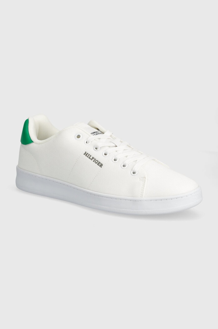 Маратонки Tommy Hilfiger COURT CUPSOLE PIQUE TEXTILE ниска бял FM0FM04967