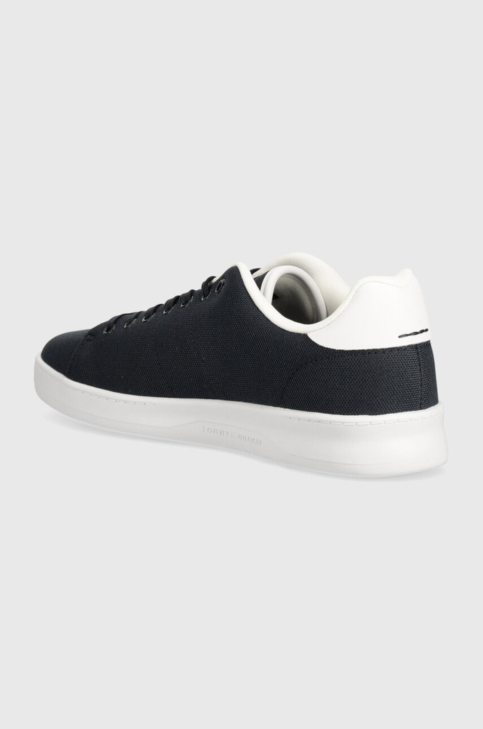 Încălțăminte Tommy Hilfiger sneakers COURT CUPSOLE PIQUE TEXTILE FM0FM04967 bleumarin