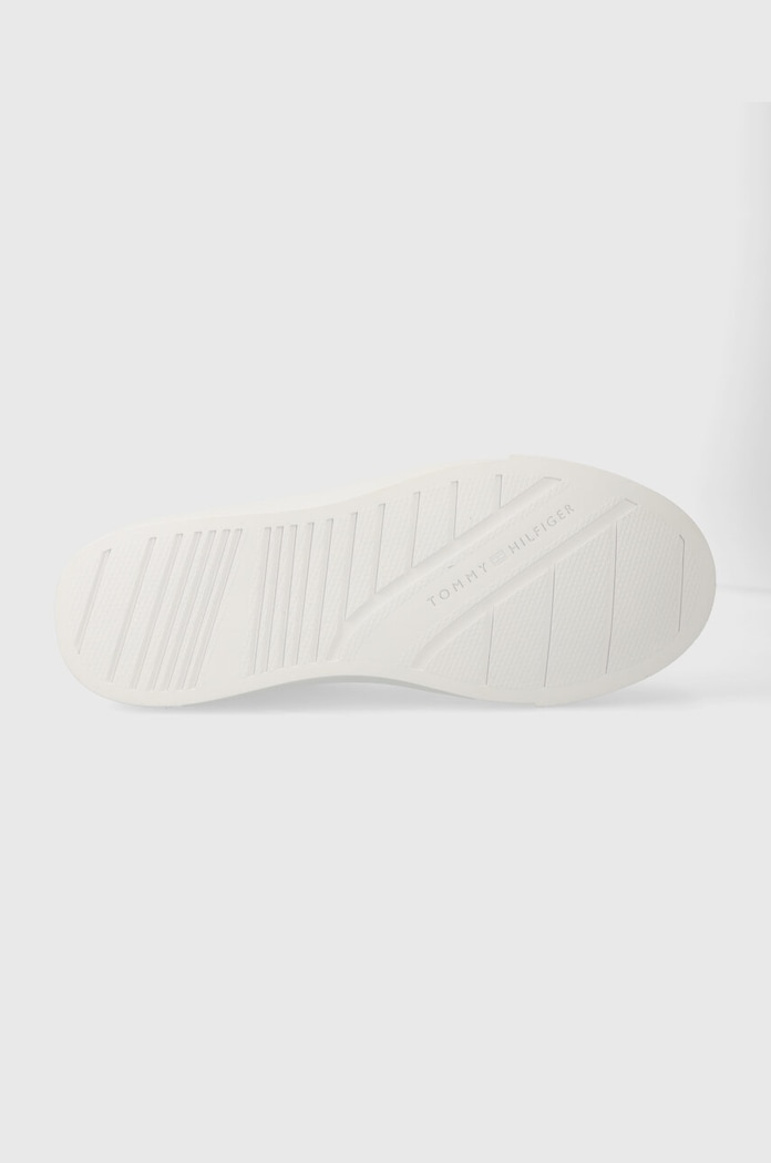 Tommy Hilfiger sneakersy skórzane TH CUPSET RWB LTH FM0FM04975 biały
