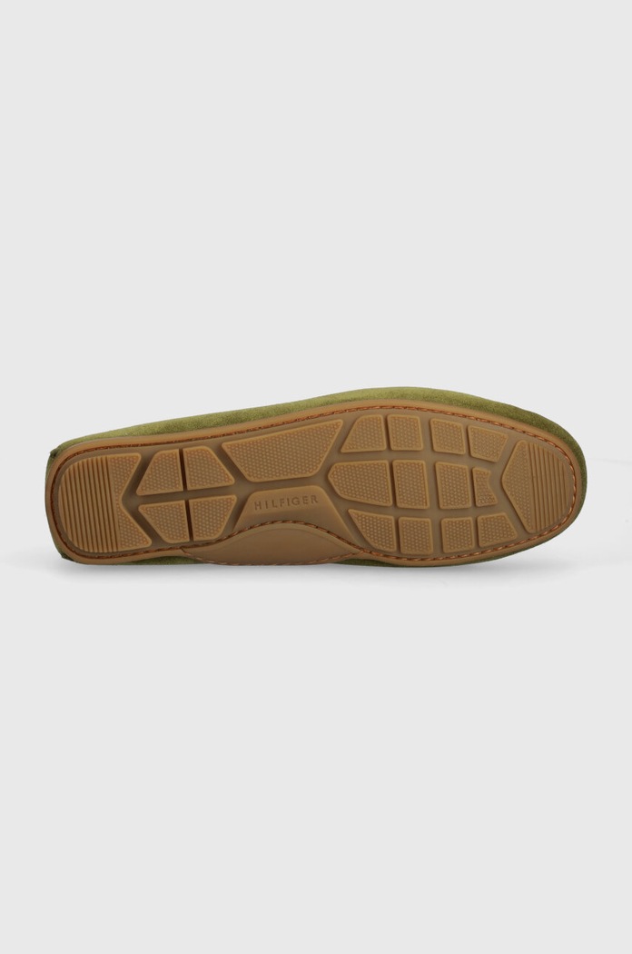 Tommy Hilfiger mokasyny zamszowe CASUAL SUEDE DRIVER FM0FM04998 zielony