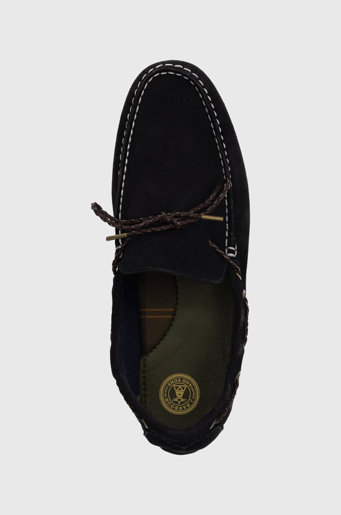Barbour mokasyny zamszowe Jenson granatowy MFO0682NY71