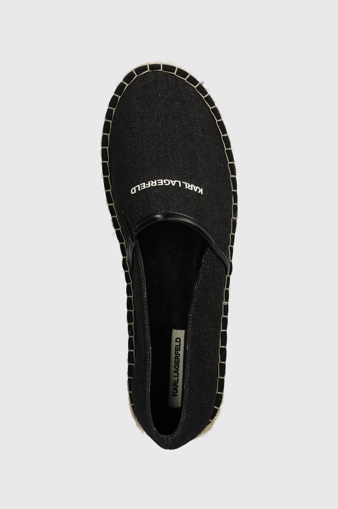 Karl Lagerfeld espadryle KAMINO czarny KL70104.DA0