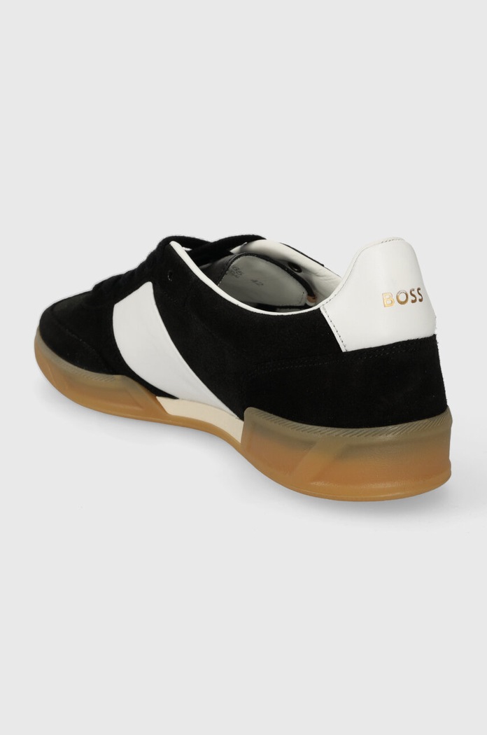 Boty Semišové tenisky BOSS Brandon 50512365.001 černá