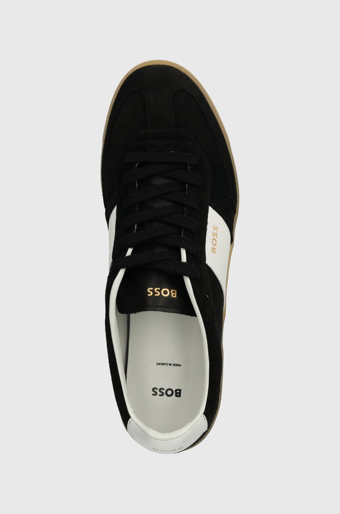Semišové tenisky BOSS Brandon černá 50512365.001