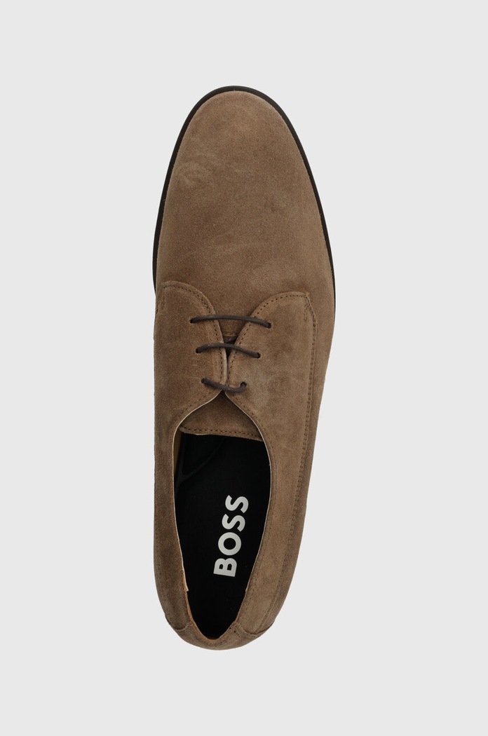 Semišové poltopánky BOSS Colby béžová 50516599.260
