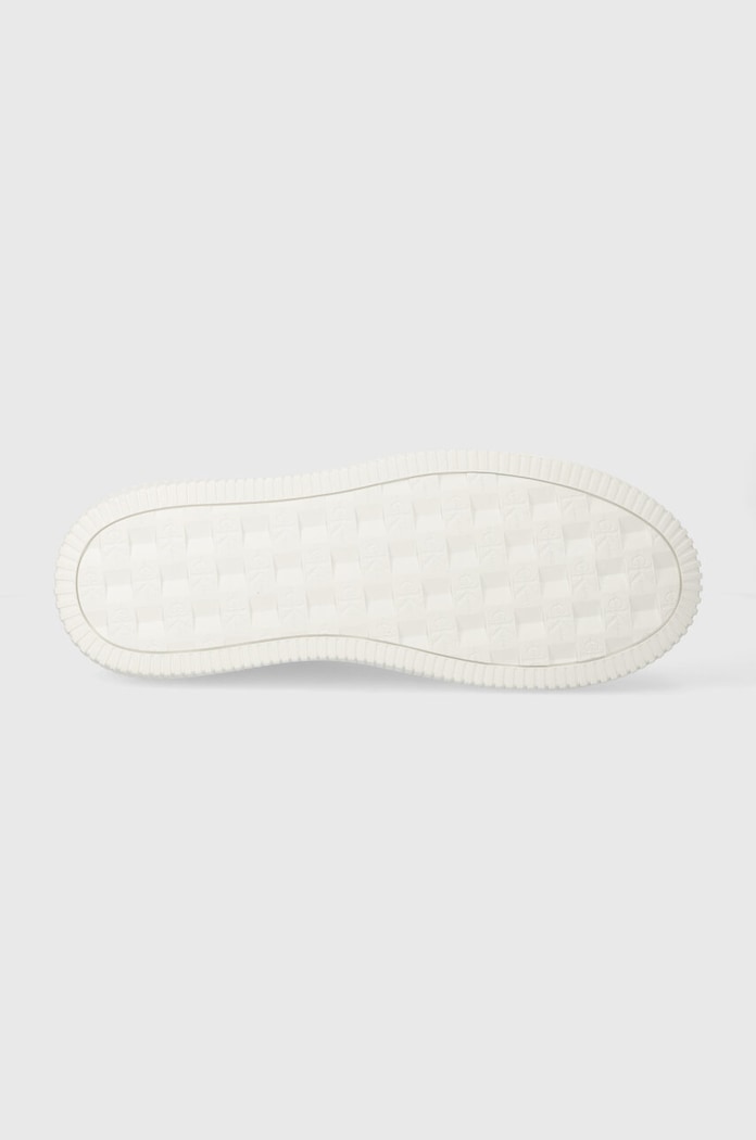 Calvin Klein Jeans sneakersy skórzane CHUNKY CUPSOLE LTH NBS DC YM0YM00897 biały