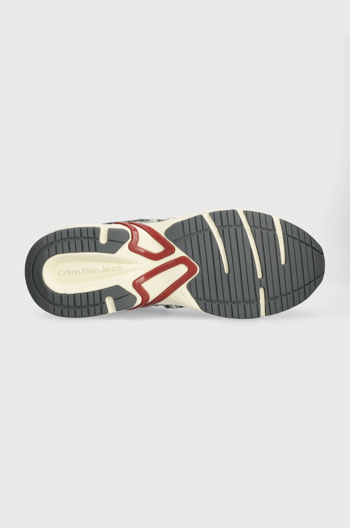 Calvin Klein Jeans sneakersy RETRO TENNIS LOW LACEUP MIX DIF YM0YM00918 beżowy